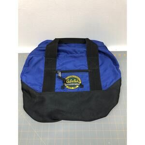 Vintage 90s Cabela's Outdoor Gear Duffel Bag Blue and Black